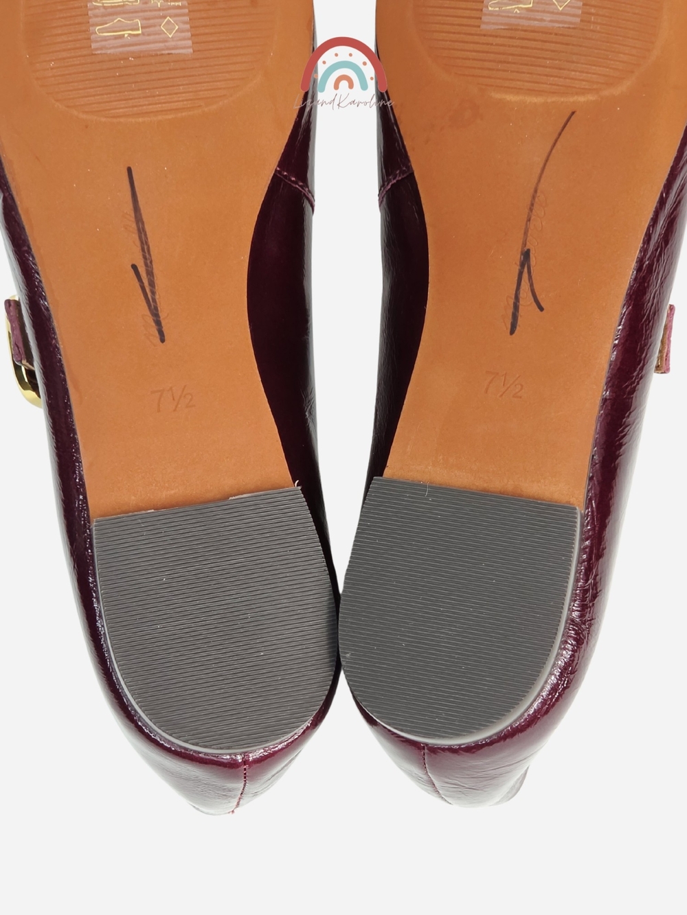 New! Madewell The Remy Mary Jane Flat in Leather Deep Plum 7.5 - Picture 15 of 16